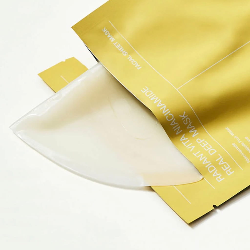 BIODANCE Radiant Vita Niacinamide Real Deep Mask — Pack de 4