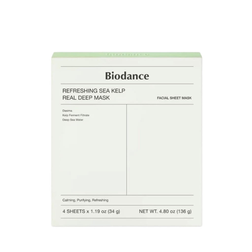 BIODANCE Refreshing Sea Kelp Real Deep Mask — Pack de 4