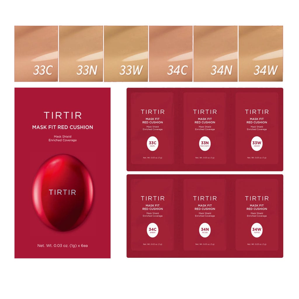 TIRTIR Mask Fit Red Cushion 6 Shade Trial Kit